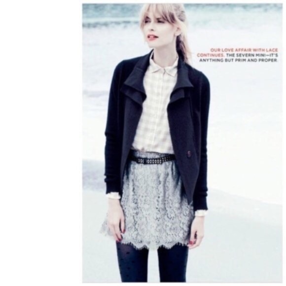 New J.Crew Grey Garden Lace Mini Skirt - Picture 2 of 7